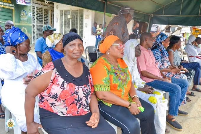 Community members waiting